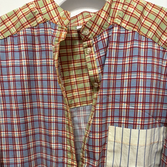 Urban Outfitters Out From Under Mixed Plaid Button Down Shirt - Picture 6 of 8